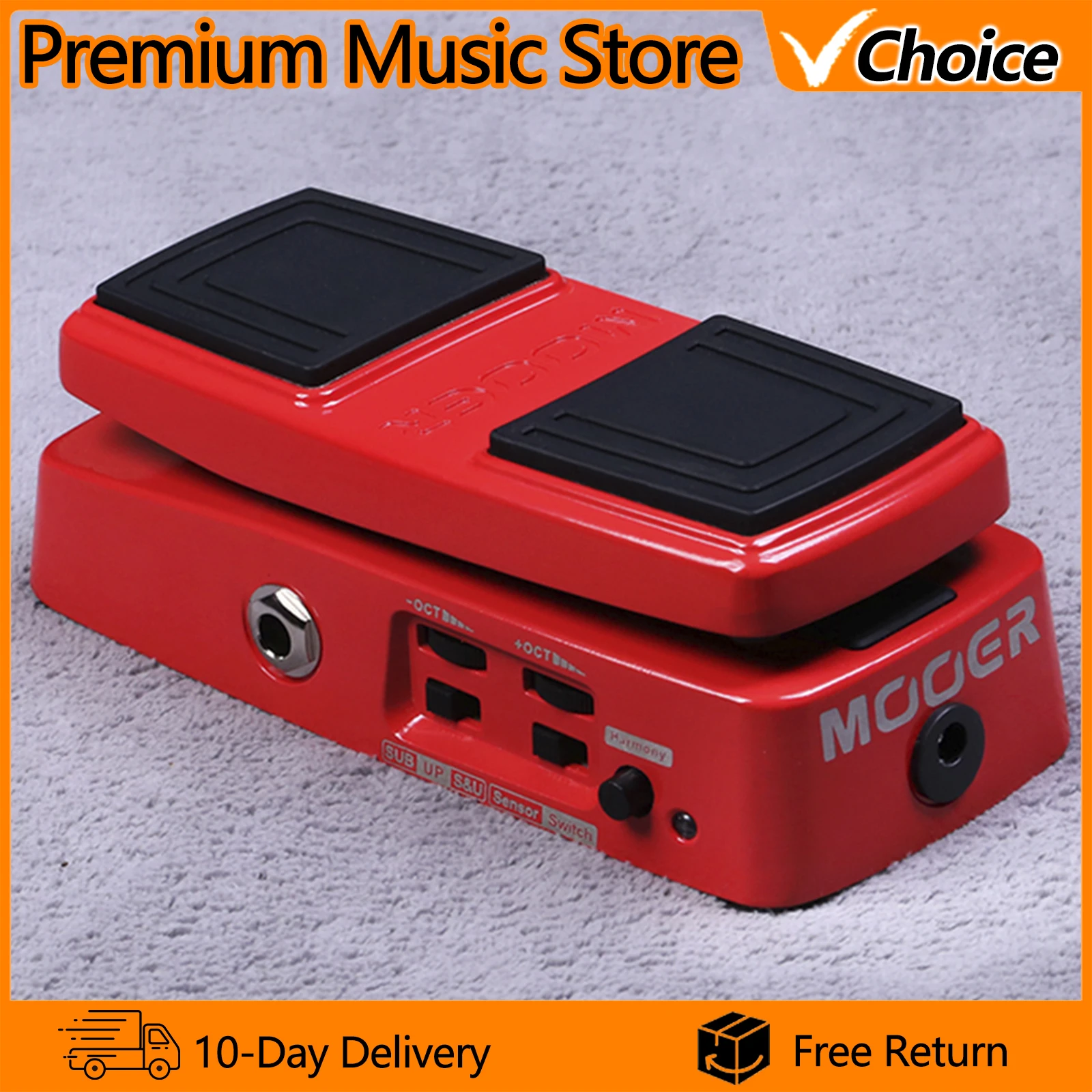 MOOER الملعب خطوة تأثير الغيتار دواسة الملعب تحويل الوئام تأثيرات استشعار الضغط التبديل صحيح تجاوز قذيفة معدنية تأثير دواسة #1