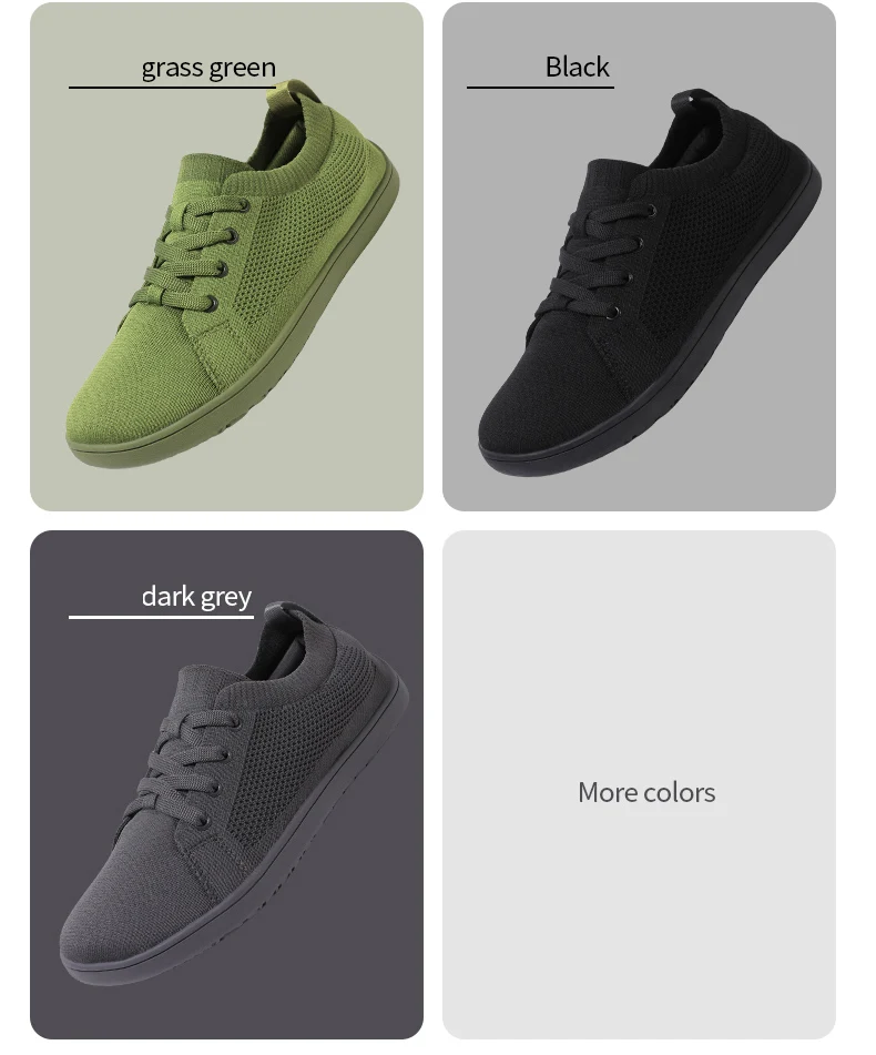 Weitzeige Schuhe Herren Zero Drop Minimalistische Mode Einfache Casual Sneaker Barfußschuhe Damen Joggingschuhe Mesh Wanderschuhe – Detail 18
