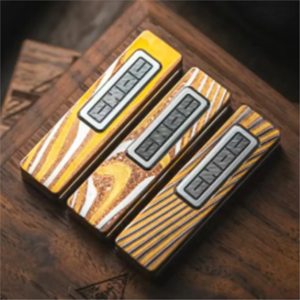 Beijing EDC Show LAUTIE CHOC aleación de aluminio PEEK Mokume deslizador mecánico Fidget serie SpyWars juguete antiestrés