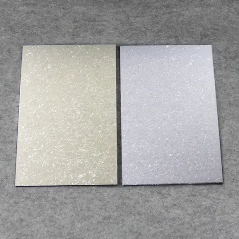 FLEOR 1PCS Guitar Pickguard Sheet Blank Material 43x29cm - White Pearl / Aged Pearl