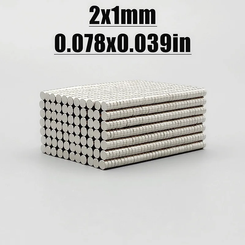 200~10000PCS 2x1mm Small Magnets Round 2mm*1mm Neodymium Magnet Disc 2x1 Permanent NdFeB Super Strong Powerful Magnetic 2*1mm