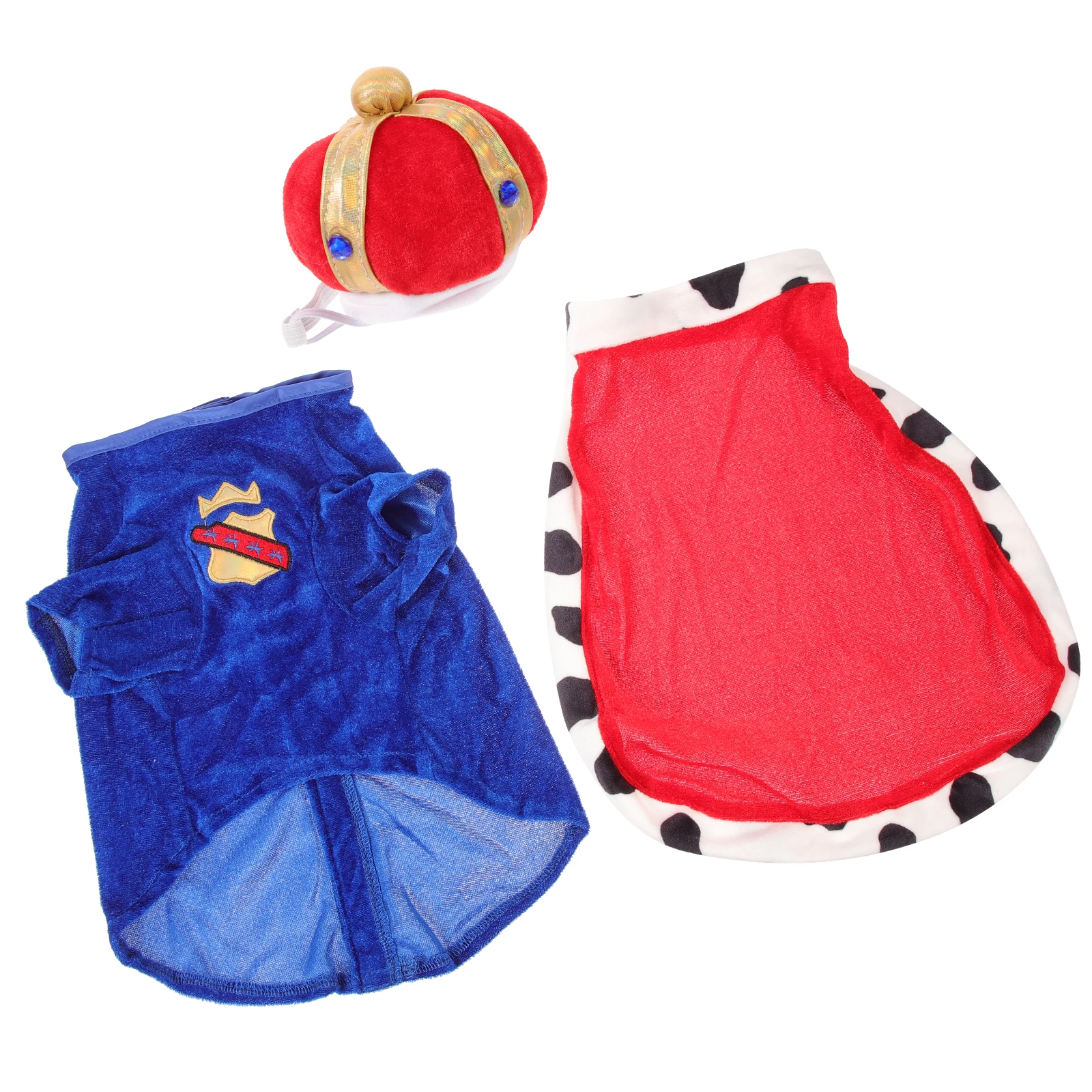 

Crown Hat Dogs Mantle Pet Overcoat Dog Costume Boy Small Winter Clothes NoFade LovelyCloak SweetFashionable