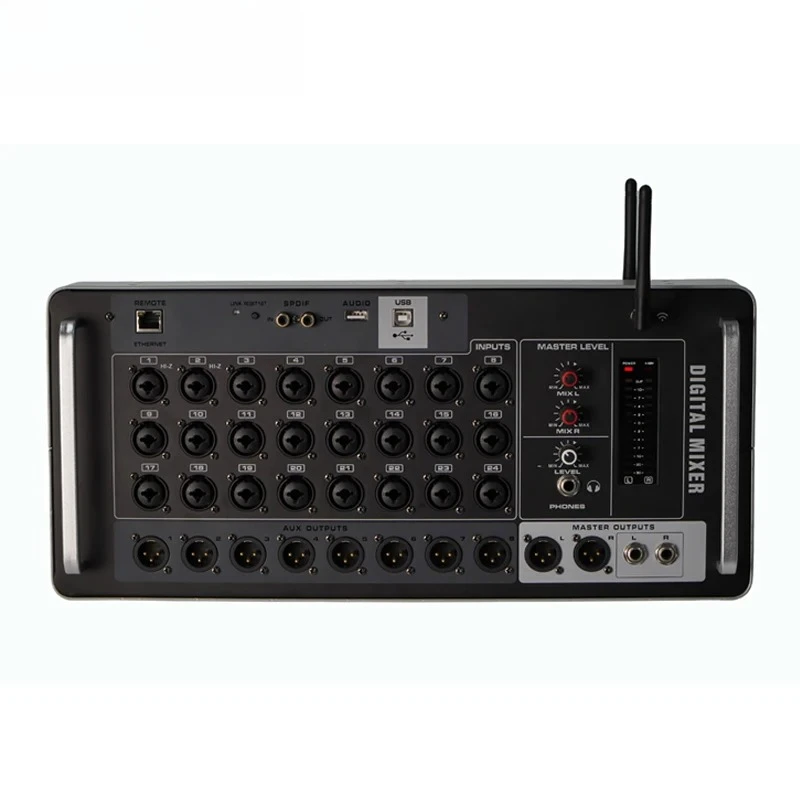 

24-Channel Professional Digital Rack Audio Mixer Metal WIFI Recording Console