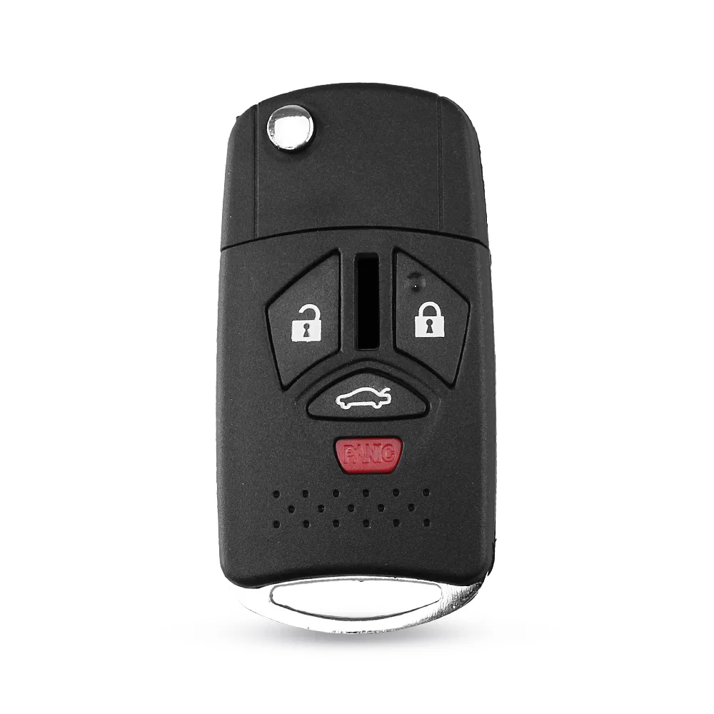 KEYYOU Modified Remote Flip Folding Key Shell Case Keyless Fob Fit For Mitsubishi Galant Eclipse Lancer 3/4 Buttons