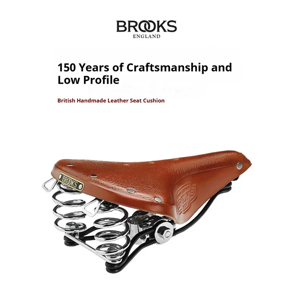 

British BROOKS B67 cowhide cushion retro bicycle spring saddle bicycle genuine leather handmade seat bag