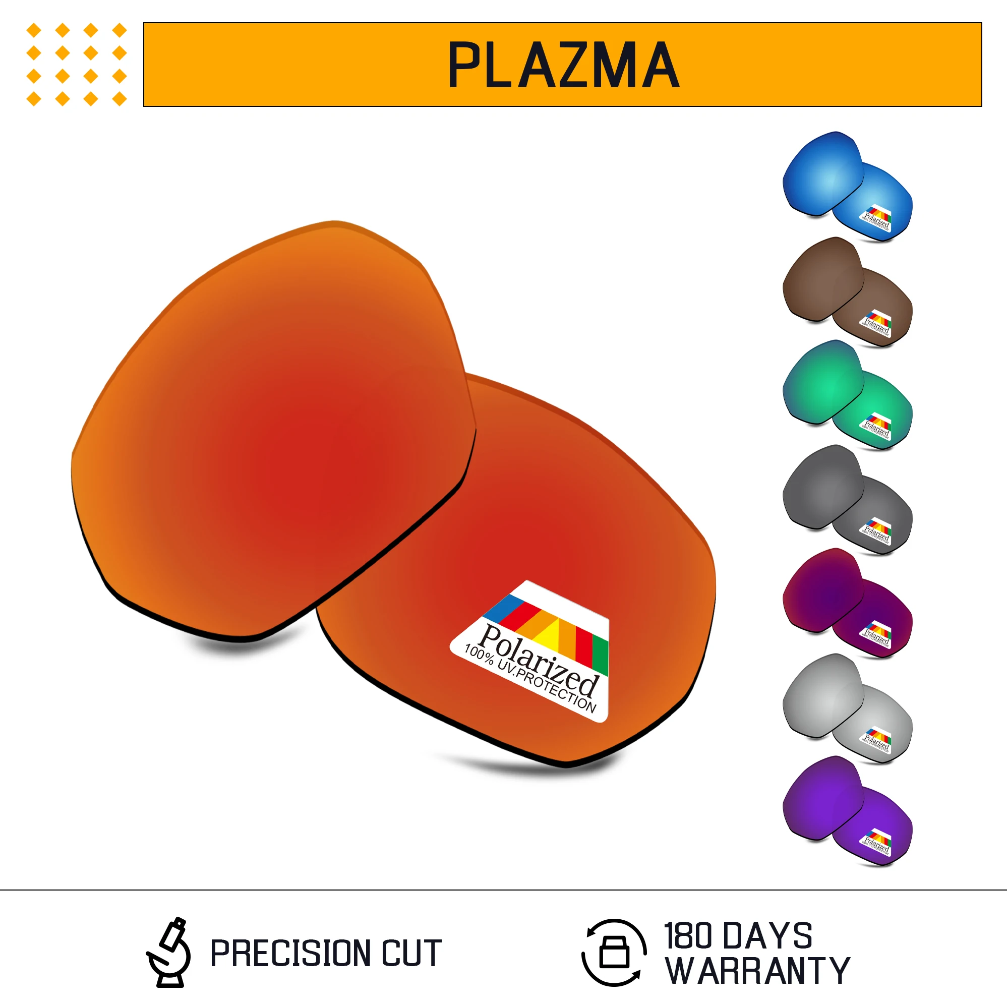 

Rarayvix Polarized Replacement Lenses UV400 Protective for Oakley Plazma OO9019-59mm Sunglasses