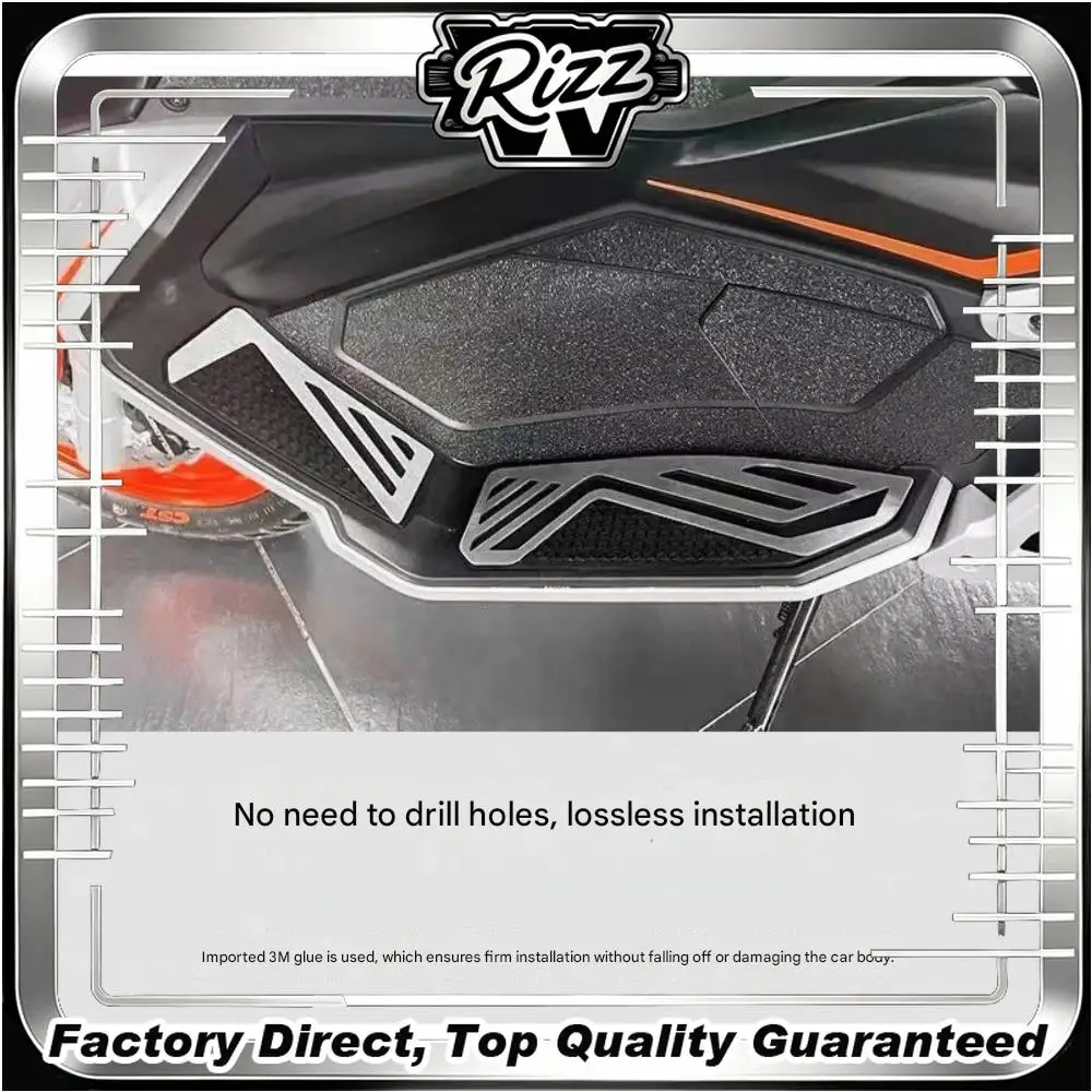 FOR QJMOTOR Hong 150ADV Special Integrated 304 Stainless Steel Foot Pegs Thickened Anti-Slip Wear-Resistant Foot Mats Enhanced