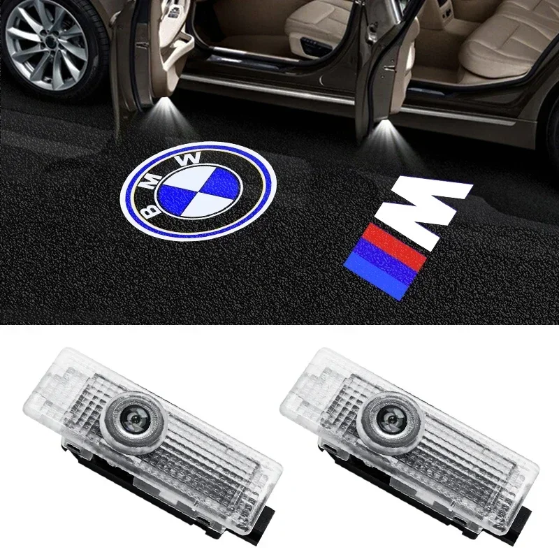 For BMW 50th E90 E60 F30 F10 E87 X5 E70 E92 E91 Z4 X1 X3 X4 LED Car Door Warning Welcome Logo Projector Light Laser Shadow Lamp