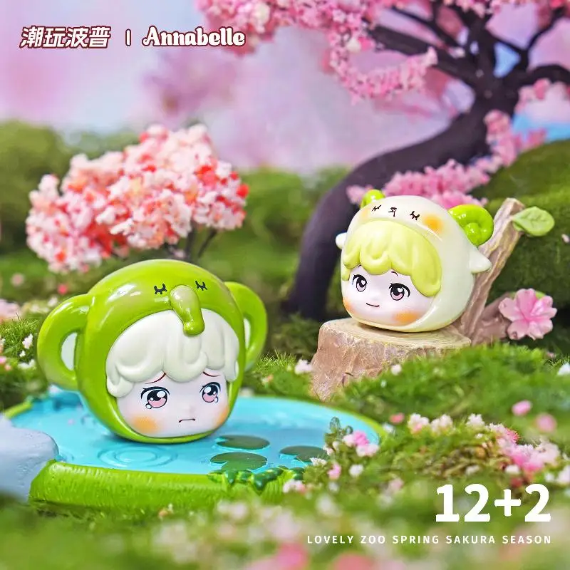 Original Annabelle Sakura Saison Serie Blind Bag Mini Blind Box Nette Figur Modell Puppe Sammlung Zimmer Decora Schreibtisch Spielzeug Geschenk