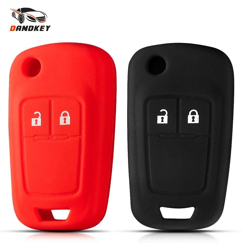 Dandkey 2BNT funda de silicona para coche para Chevrolet Chevry Cruze Sedan Hatchback Malibu Trax Aveo 2009 - 2015 cubierta protectora para llave remota