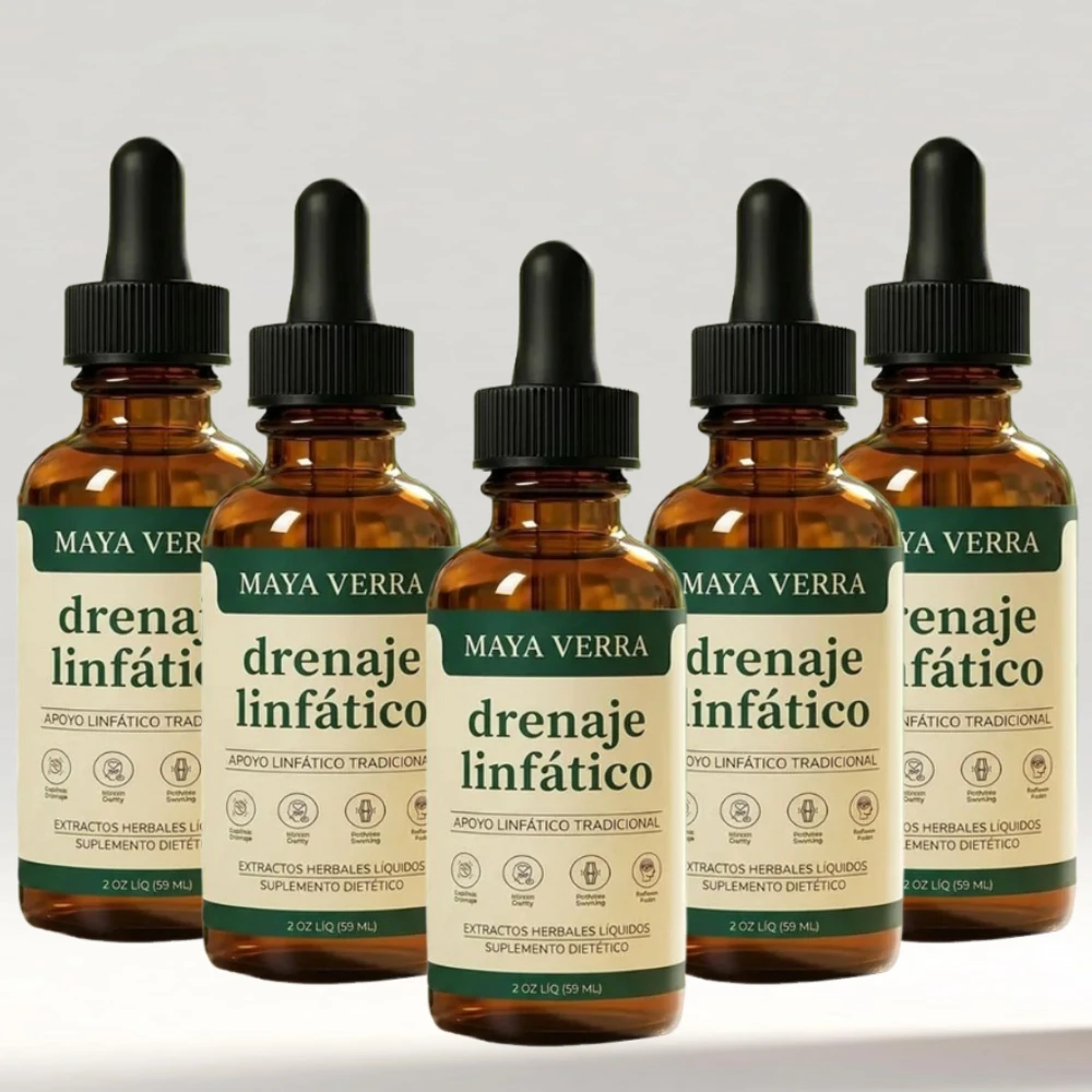 MAYA VERRA Lymphatic Drainage Drops 59ml, Natural Herbal Extract Body Care Drops Non Irritating Dietary Supplement For Unisex