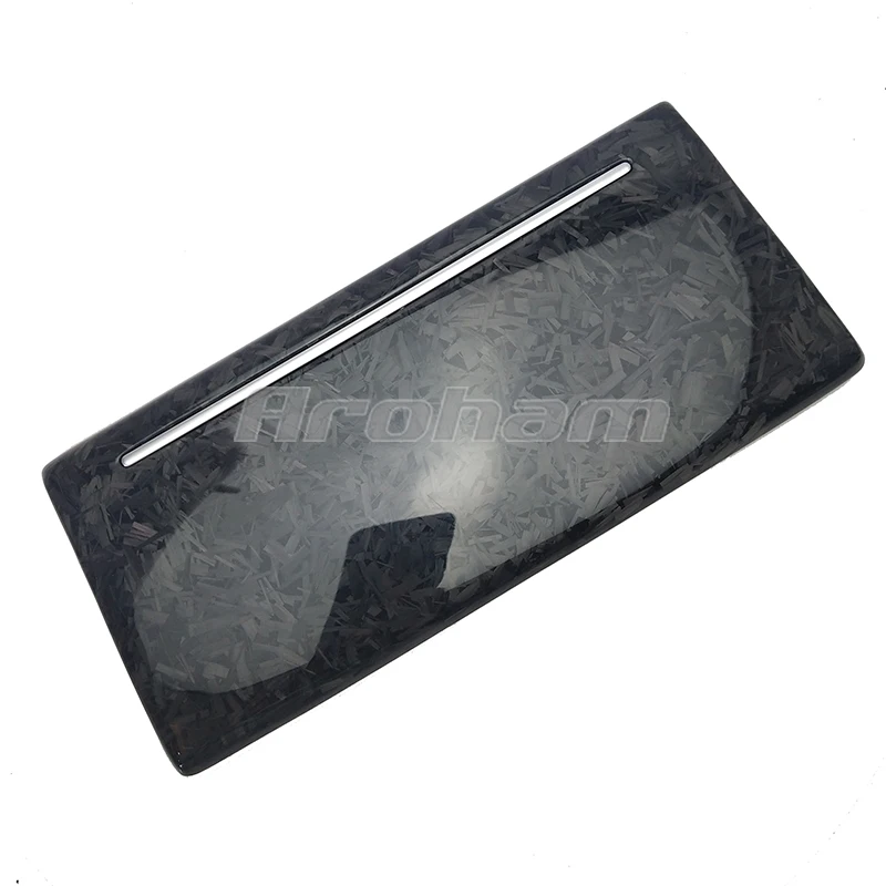 Real Carbon Fiber Car Interior Decorative Replacement Trim For Drinks Holder For Audi RS6 C8 2020