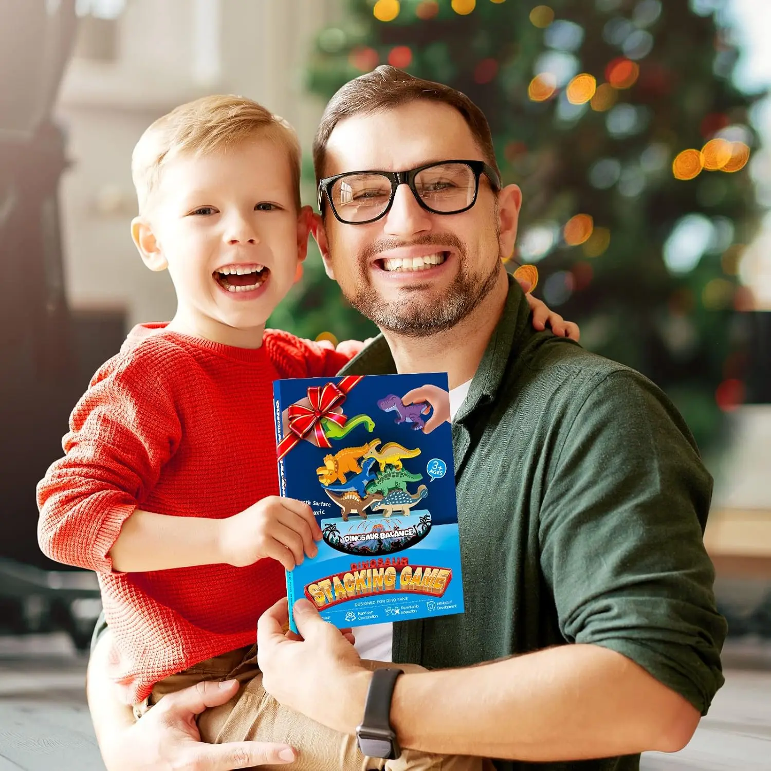 Zabawki Montessori dla dzieci 3-7 Drewniane klocki dinozaurów/zwierząt Gry edukacyjne dla dzieci 3 4 5 6 lat Prezent urodzinowy