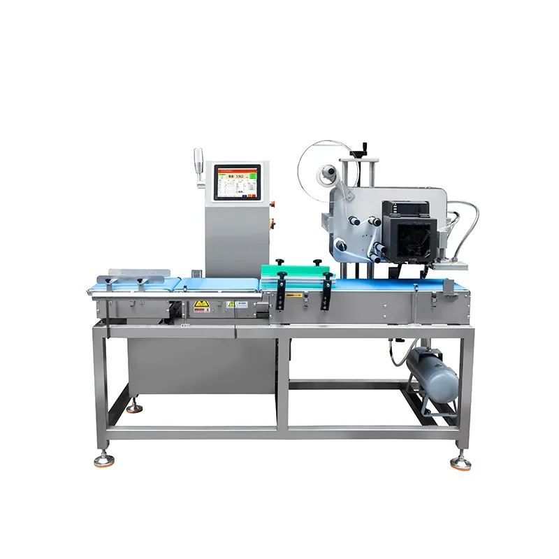 Vegetable Online Weighing Printing Labeling Machine Blister Box Weighing Labeling Machine Carton Sorting Weighing Printing Label