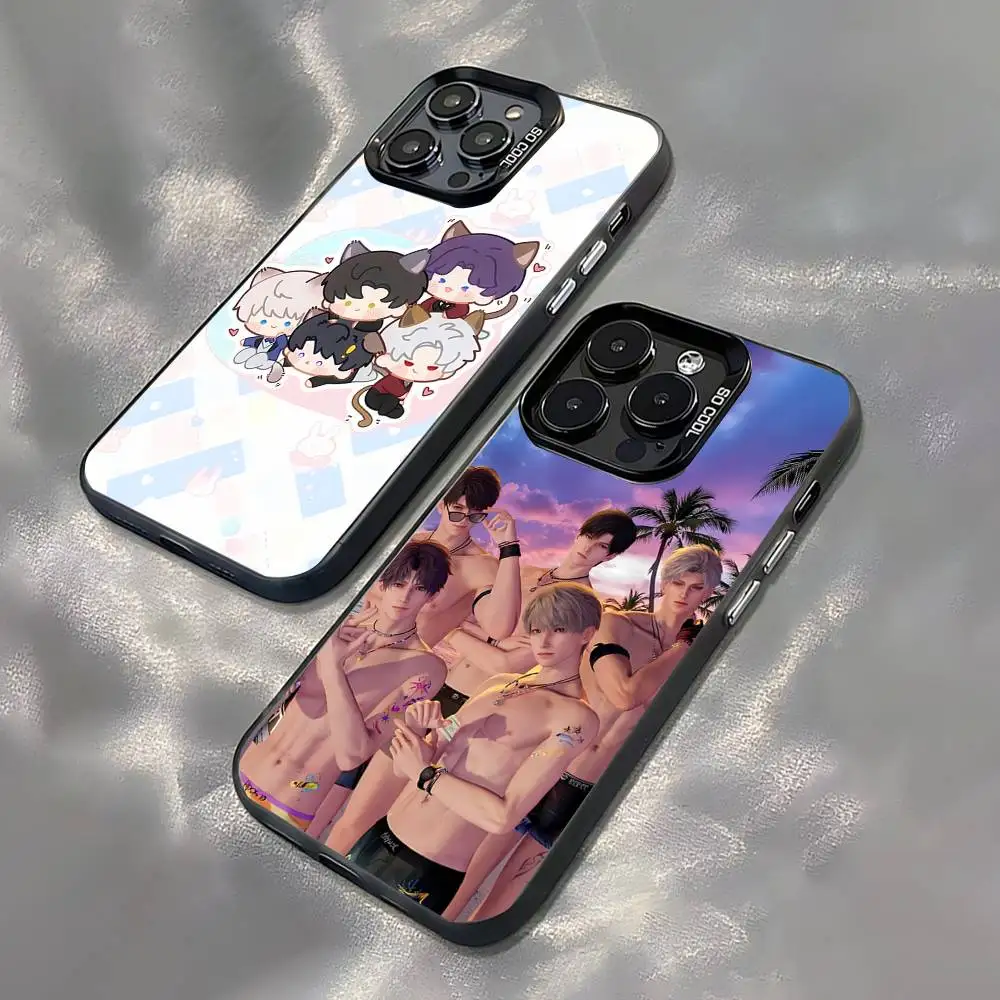 Game L-Love and D-Deepspace Phone Case For iPhone 18,17,16,15,14,13,12,Pro,Max,Plus,Black Matte Shockproof Cover