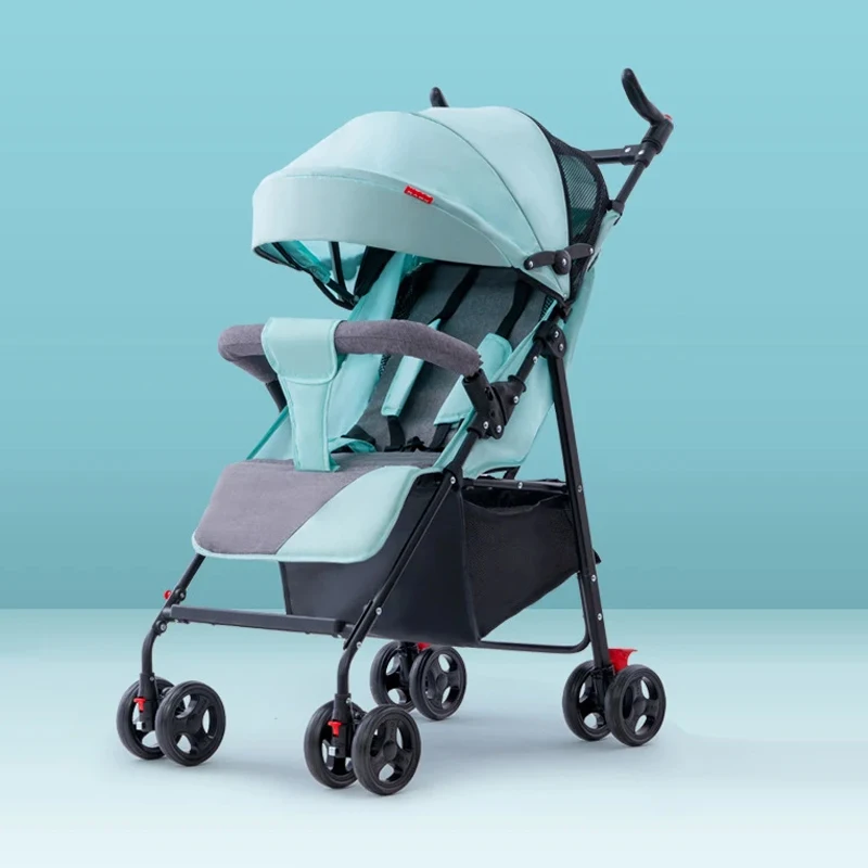 Baby Stroller Lightweight Foldable Travel Stroller Can Sit and Lie infant umbrella Cart High Landscape Stroller 0~4 Years Old