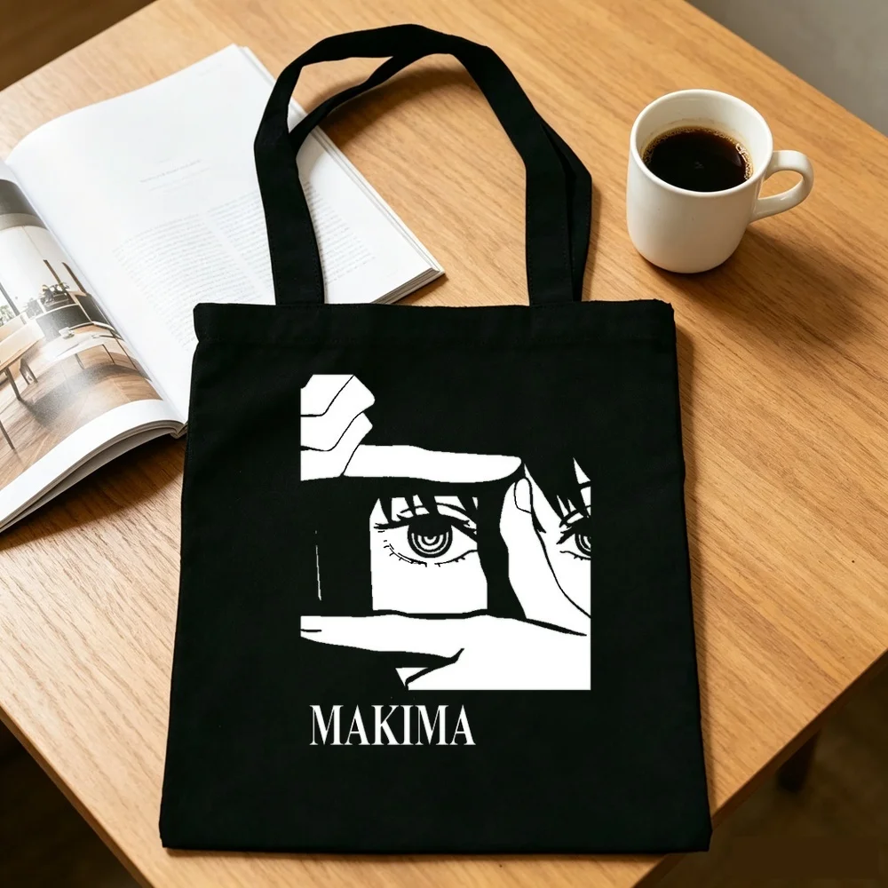 Chainsaw Man tote bag canvas  bolsas de tela shoulder  sac cabas shopping woman