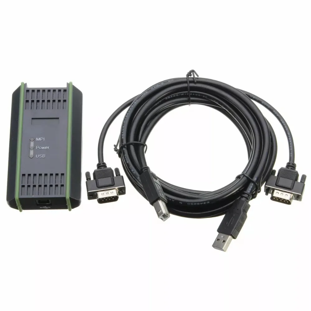 

Кабель-адаптер USB-MPI USB-PPI ПЛК длиной 2,5 м для ПЛК Siemens 6ES7972-0CB20-0XA0 S7-200 300 400 AMX-200 (не поддержка 200 Smart)