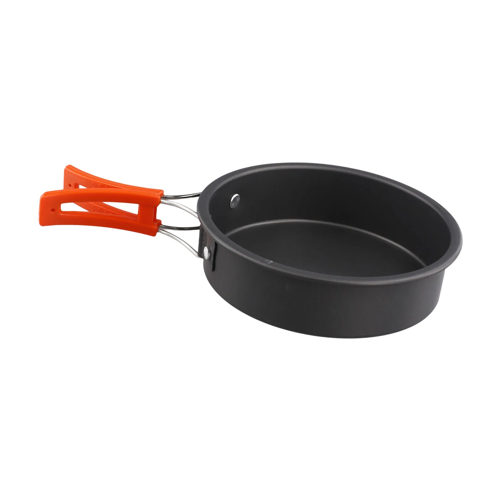 1pc Frying Pan Alumina Conducts Heat Quickly 2-3 People Camping Non-Stick Foldable Small Size Frying Pan Camping Cooking Pans