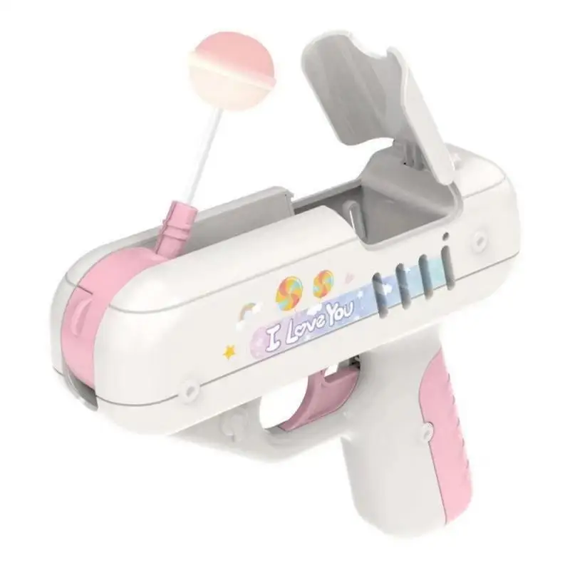 Candy Gun Smooth Without Edges And Corners Plastic Material Electronic Toys Electric Lollipop Moe Fun Voice Girls Toys Toy Gun