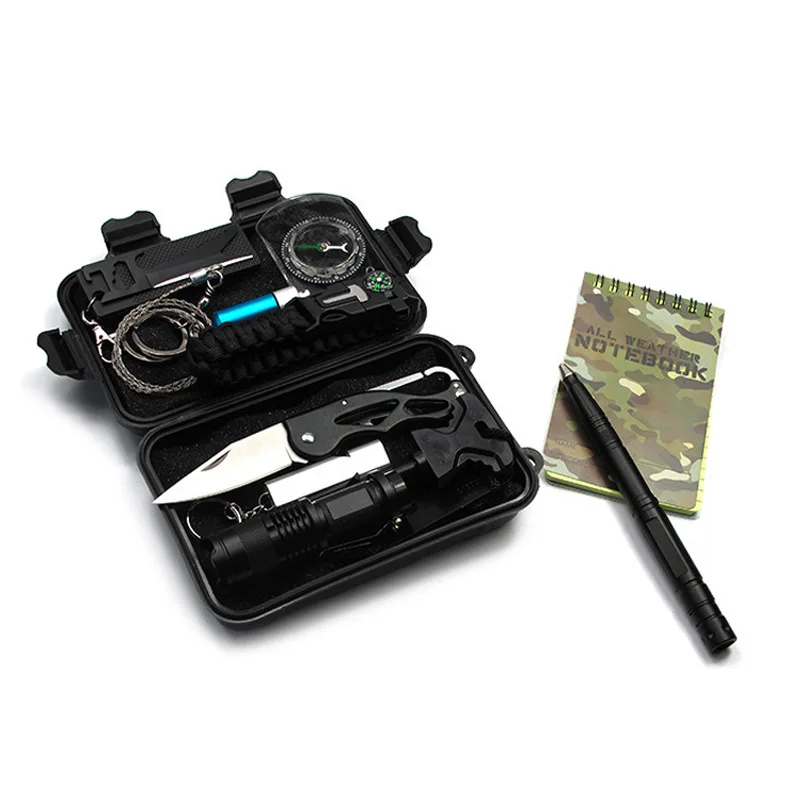 A7Outdoor المعدات بقاء صندوق أدوات إنقاذ مجموعة متعددة الوظائف في الهواء الطلق الإسعافات الأولية BoxSOSEزمور الطوارئ #3