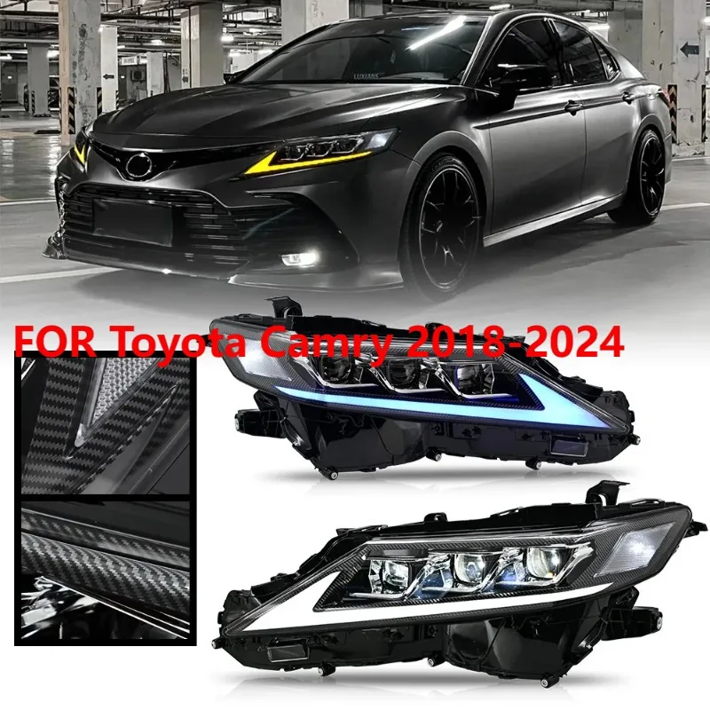 

Для Toyota Camry 2018-2024 2 шт. светодиодные фары для проектора DRL в сборе
