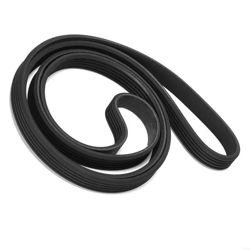 F92F Washer Dryer Belt Black Rubber Ribbed Drive Replacement for 5EPJ1214 5-Rib 4-Channel Laundry Appliance Repair Use