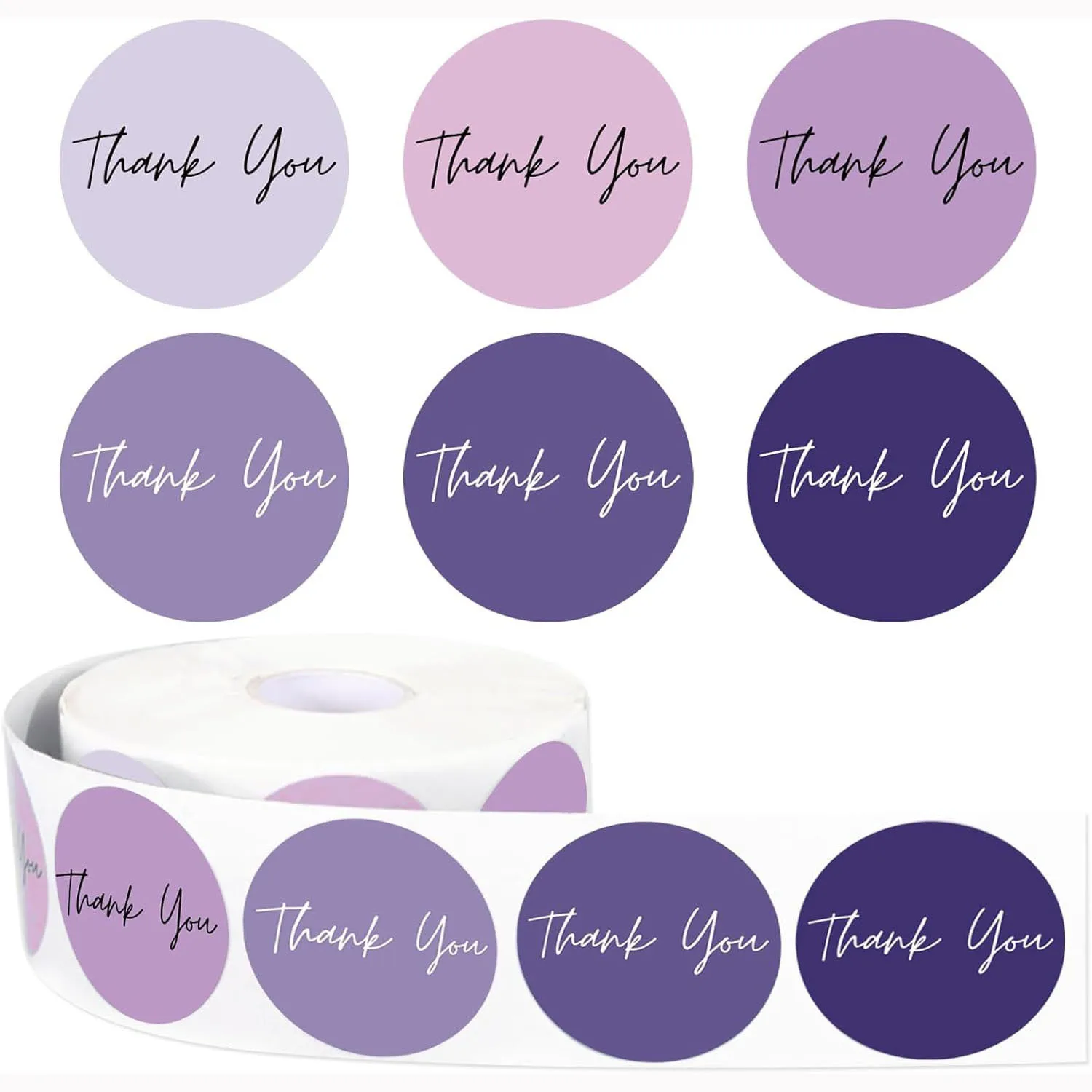 500pcs 1 Inch Morandi Thank You Stickers,Small Business Stickers for Packing Decor,Envelope Seals,Gift Wraps and Crafts