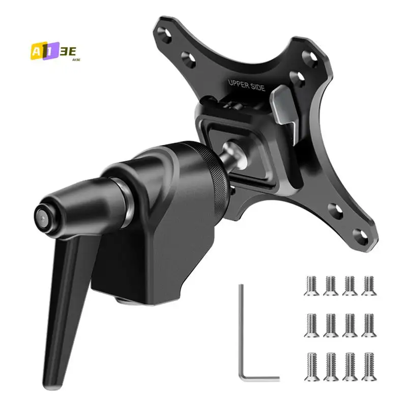 

A13E-MA016 Monitor Mount Adapter Arca Quick Release 360° Rotatable Ball Heads Monitor Back Panel Mount Light Stand Adapte
