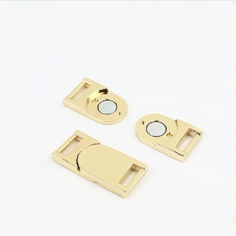 (10pcs/lot) New luggage leather hardware belt magnetic button lock handbag magnetic buckle lock hardware accessories