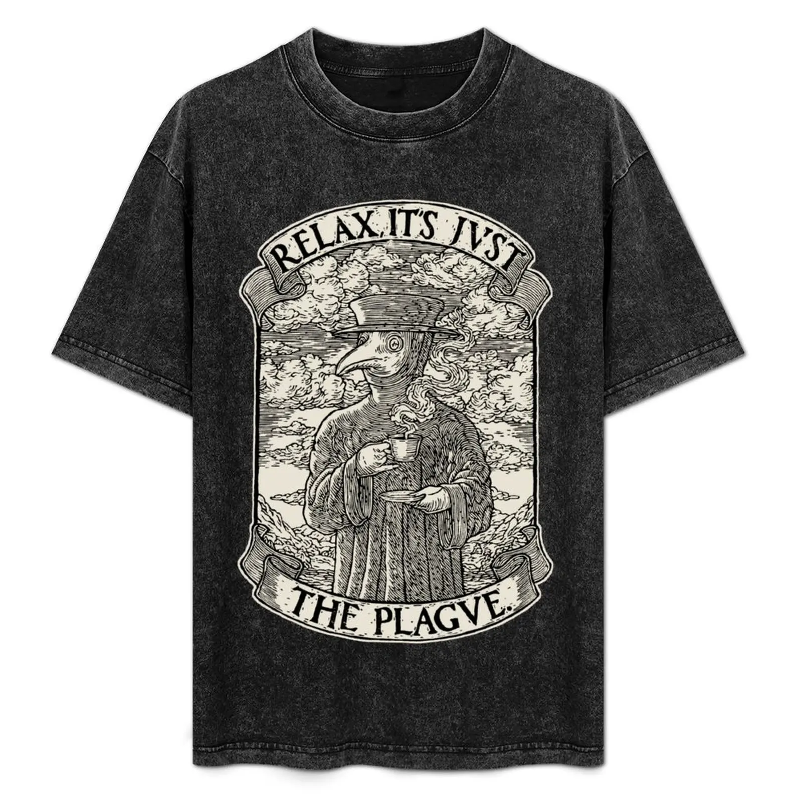 The Chillest Plague Doctor T-Shirt Street Style Casual Tee Shirt