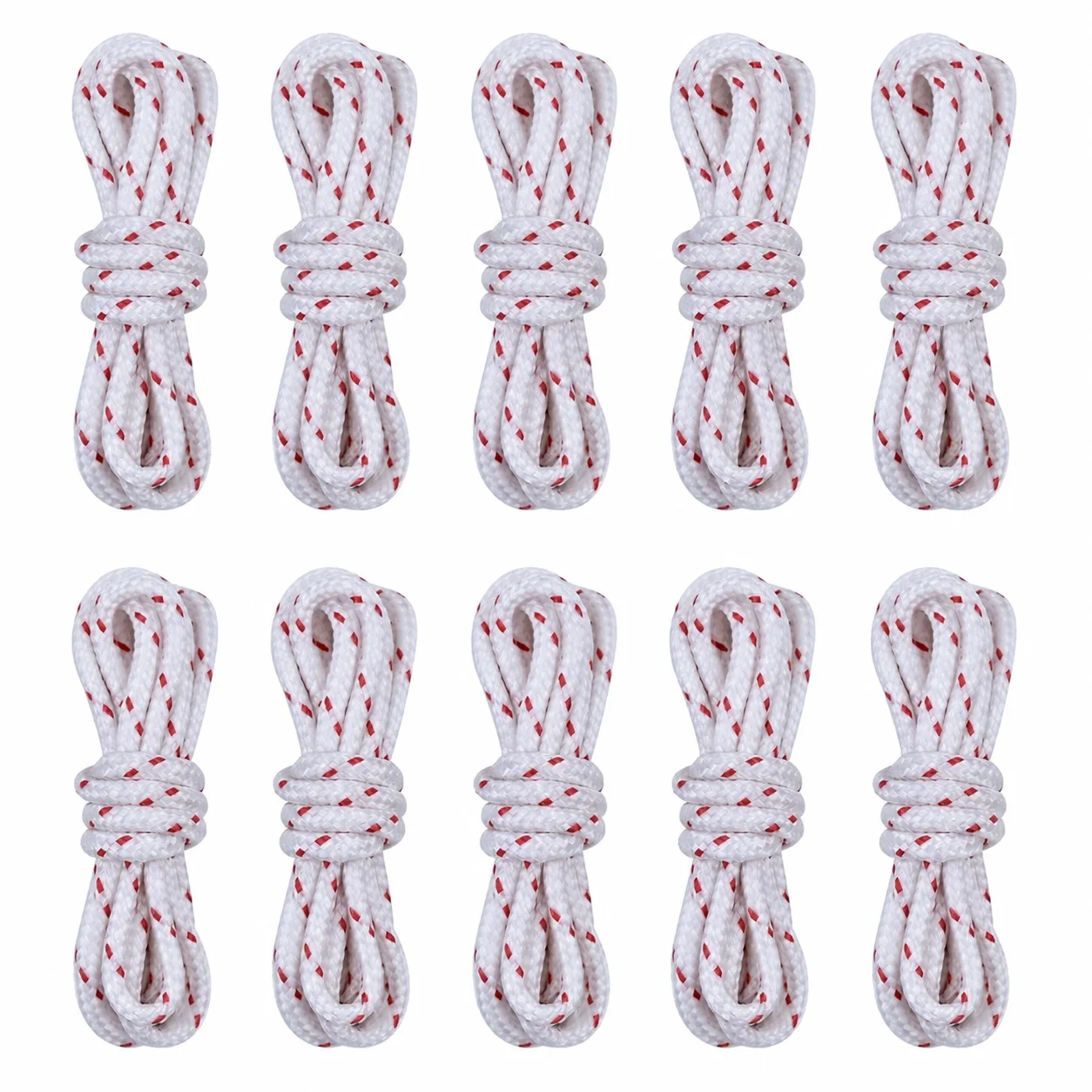 10pcs 3mm Recoil Pull Starter Cord Rope Compatible with Chainsaw Trimmer Brushcutter Lawn Mower, Replacement Small Engine Parts