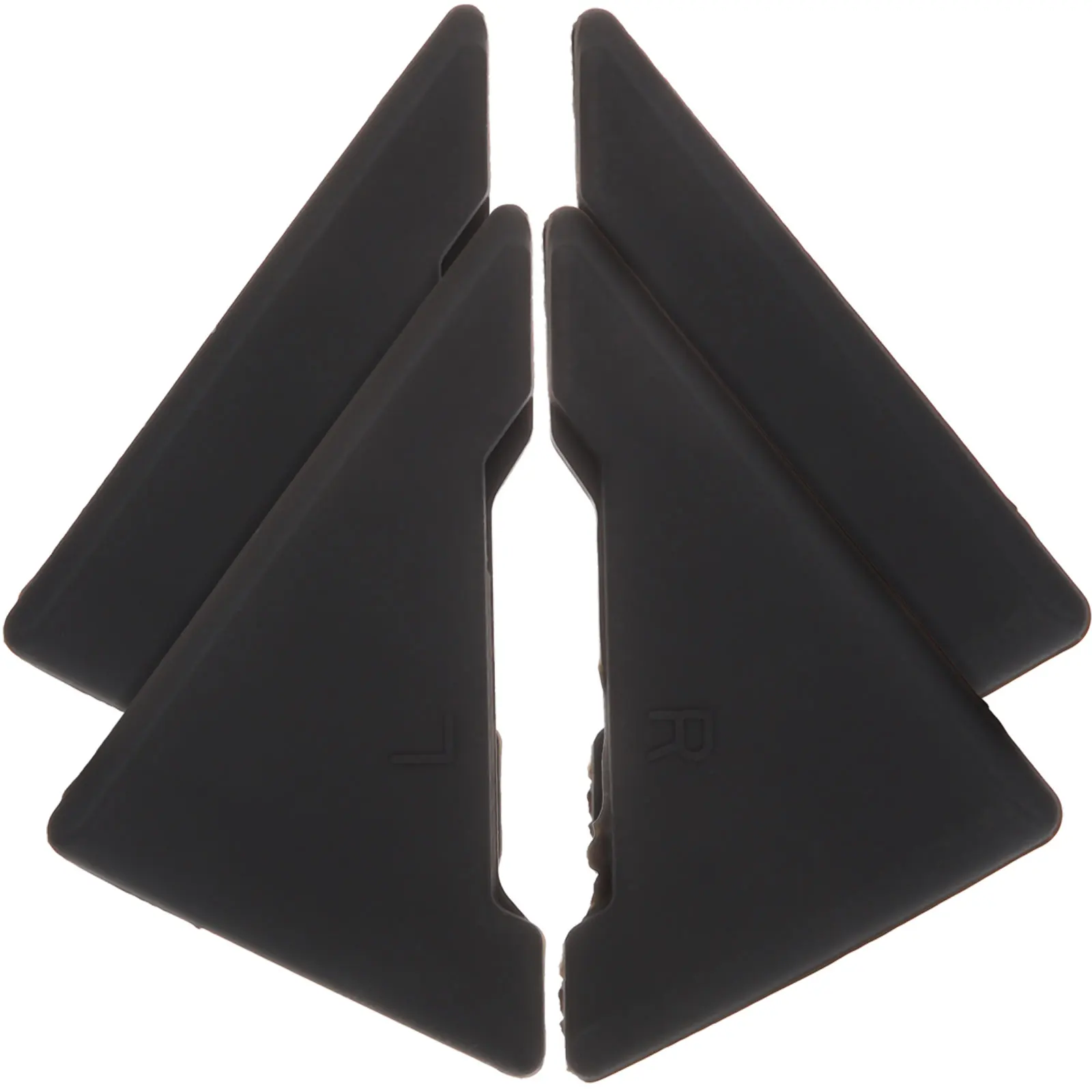 

4 Pcs Car Door Anti Collision Stickers Black Edge Guards for Corner Bumper Silica Gel Universal Vehicles Door Protectors Scratch