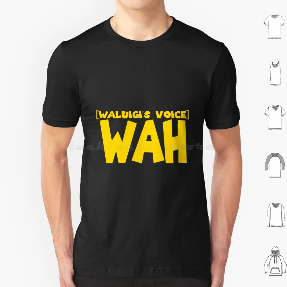 Wah-Waluigi S Voice-35 T Shirt 6xl Cotton Cool Tee Wah Waluigi S Voice 35