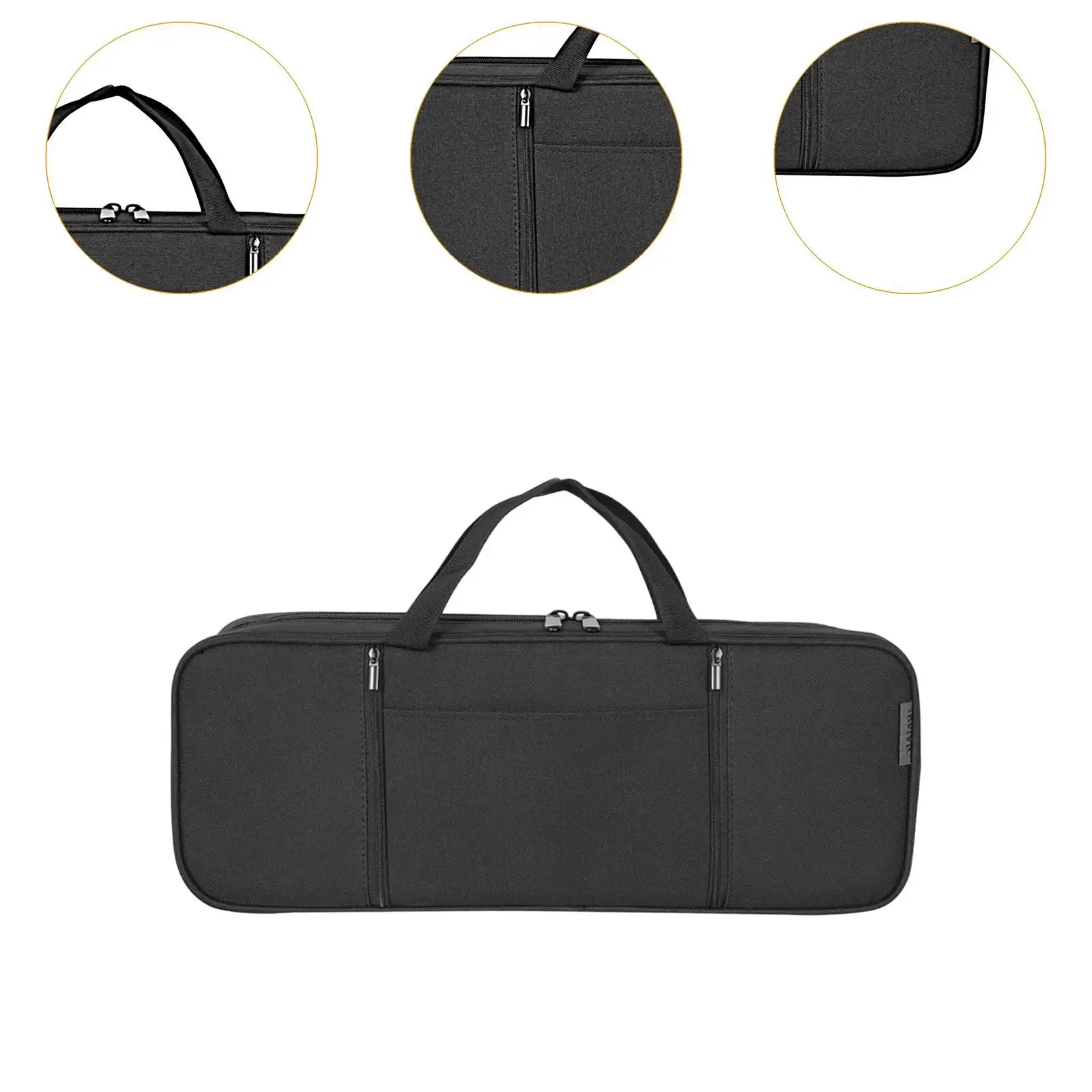 Keyboard Bag Convenient and Compact Storage Pocket Black Keyboard Bag Case