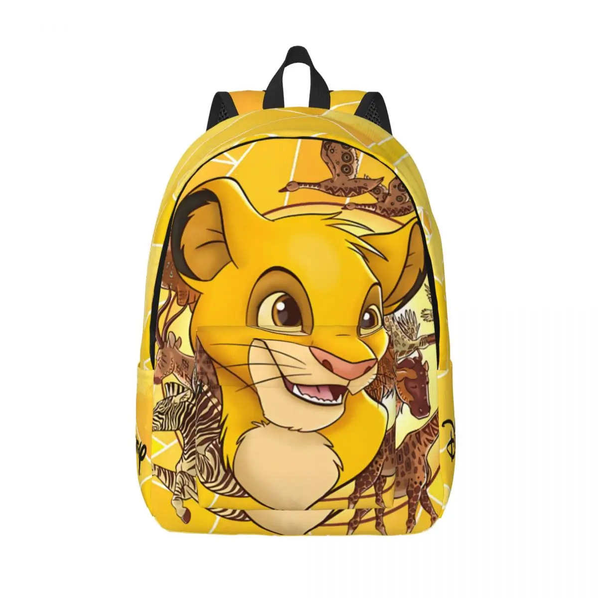 Journey Famous Disney Movie Zipper Closure Light The Lion King Simba Backpack For Women Bookbag Birthday