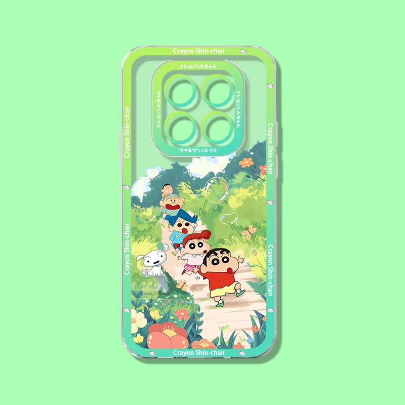 C-Crayon S-Shin chan Cartoon Case for Xiaomi Redmi Note 15 14 13 Pro Plus 12 10 11 14S 13S 12S 11S 10S 4G 5G Clear Phone Cover view 3