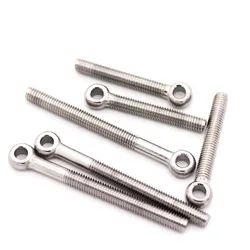 M5 M6 M8 M10 M12 M14 M16 GB798 304 A2-70 Stainless Steel Loop Circle Hole Bolt Ring Eye Screw Eyebolt Eyescrew Metric Thread