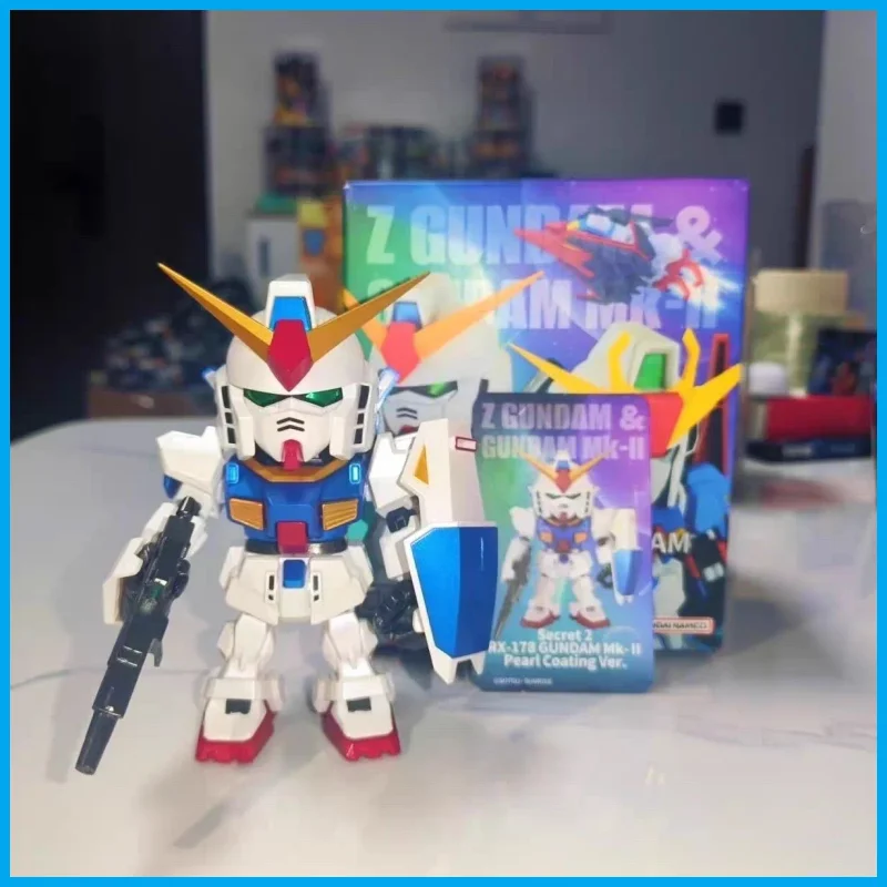 Genuine Hot Toptoy Bandai Z Blind Box Qmsv Mini Izgundam Series Figurine Desktop Ornament Gift Mystery Box
