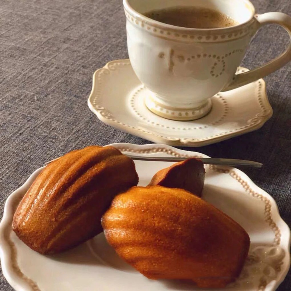 Kuchen-Backform mit 8 Mulden, Muschelform, Gelee-Form aus Kohlenstoffstahl