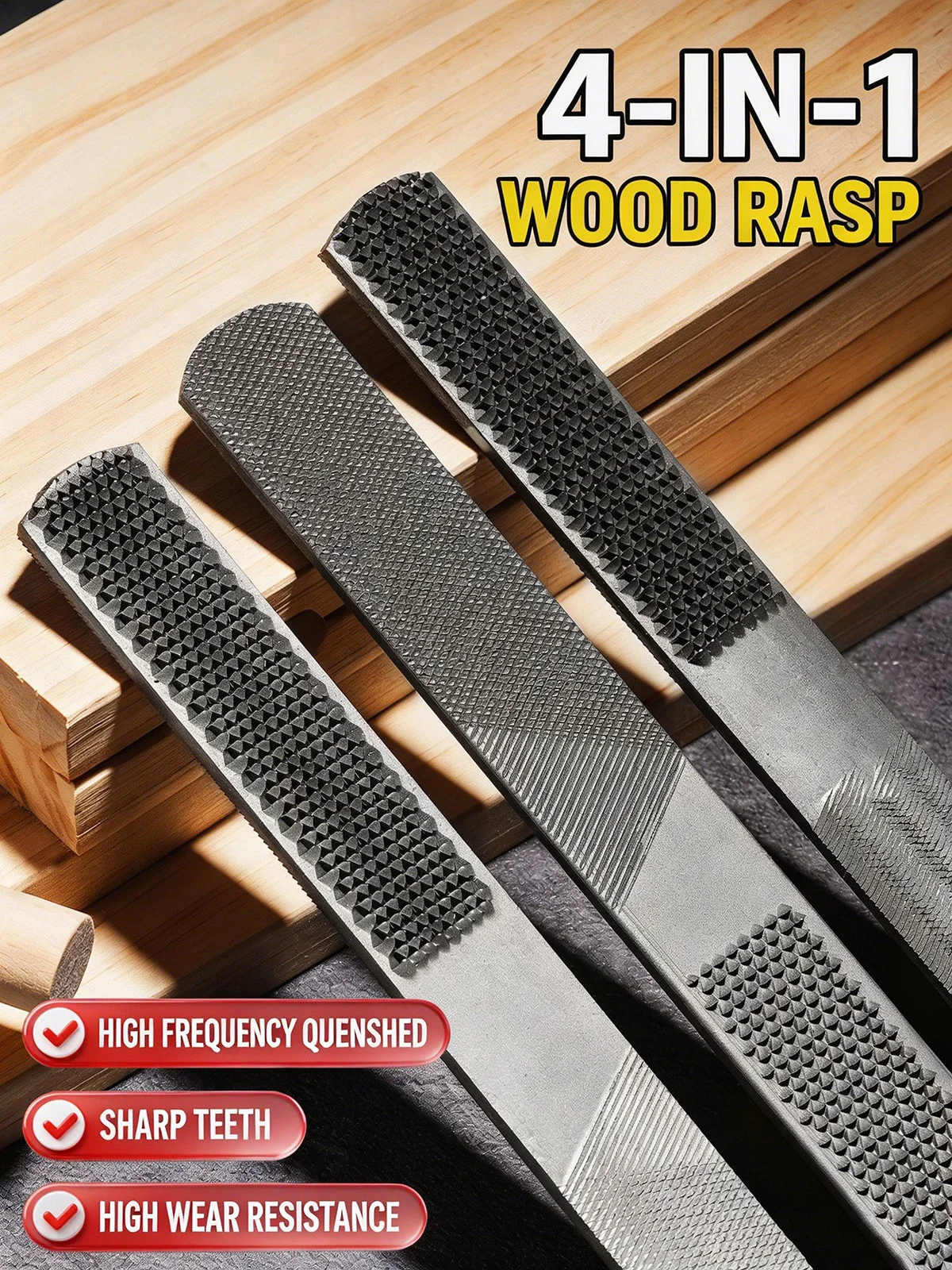 Woodworking Files And Rasps - Double Sided Steel Wood Carving Rasp