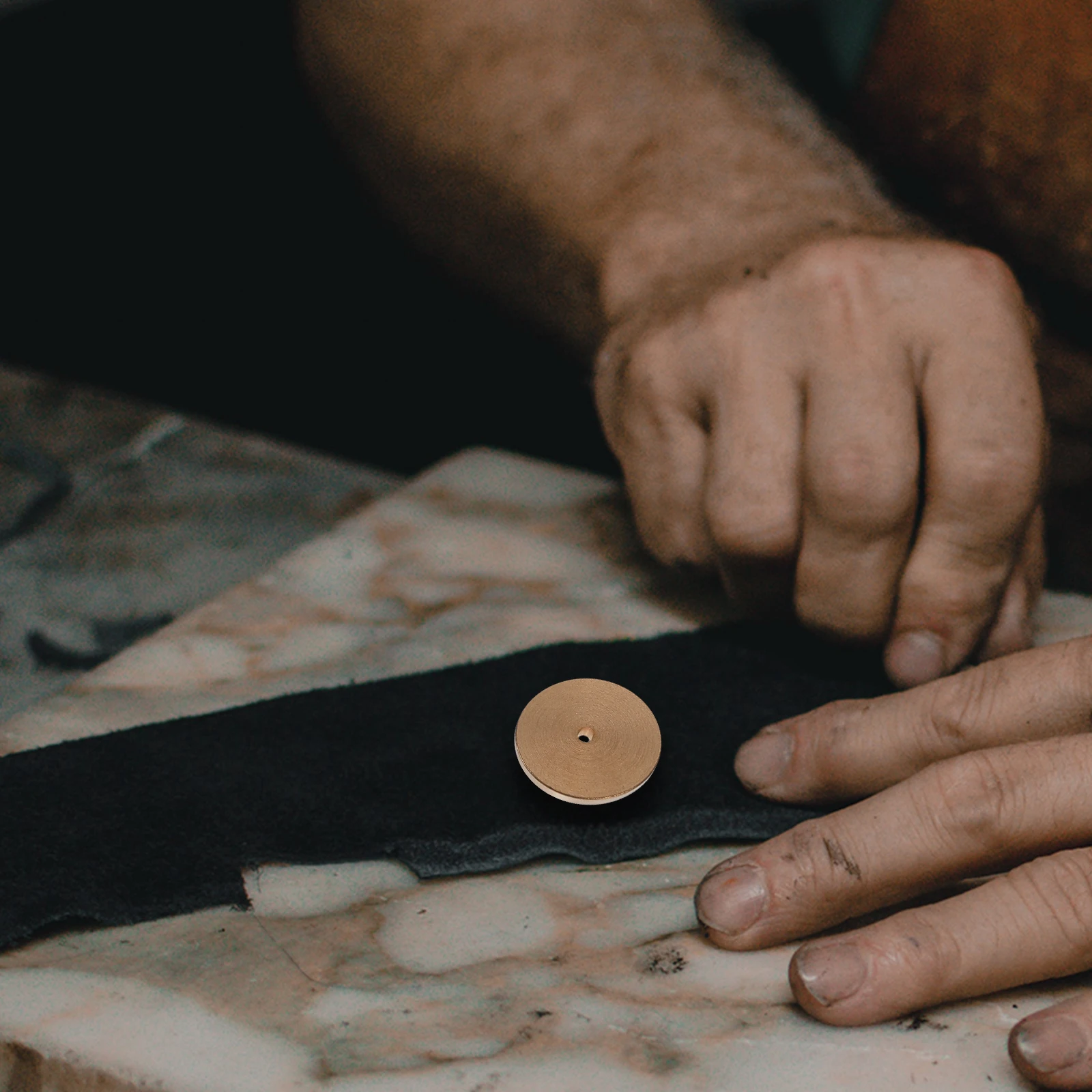 

6pcs Brass Gauges Round Setting Tools For Diy Handcrafting Alignment Positioning Kit Craft Accessories