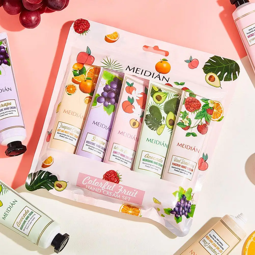 Fruit Fragrance Hand Lotion Citrus Grape Peach Avocado Strawberry Scent Hydrating Quick Absorbing Hand Skin Care