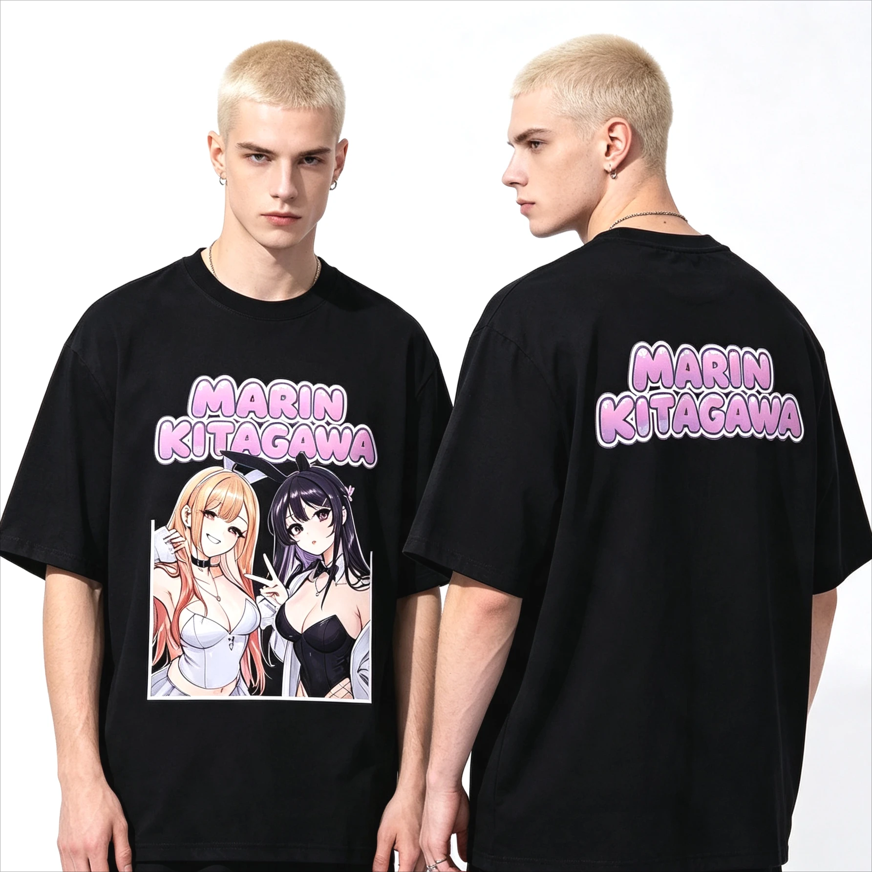 2026 Hot Sale Anime Marin Kitagawa Graphic T-shirt Y2K Unisex O-Neck Cotton T-Shirt Soft Breathable T-shirt Casual Daily T-shirt