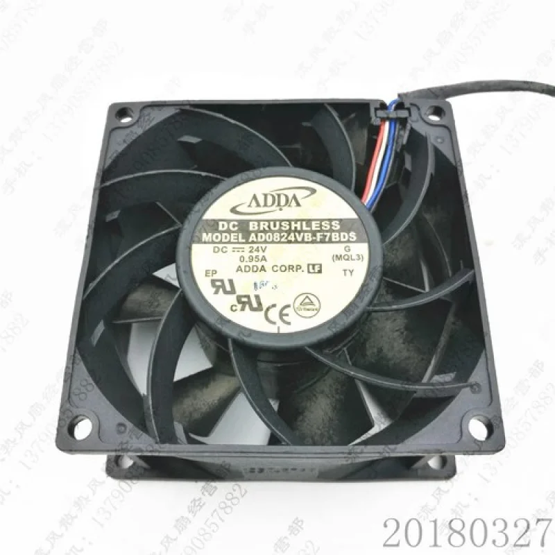 

C for ADDA AD0824VB-F7BDS 8038 DC24V 0.95A 8CM 4-Wire Cooling Fan