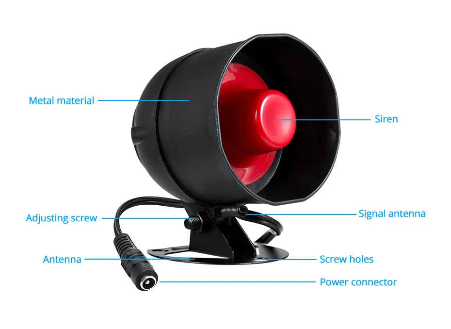 KERUI Speaker Alarm System Kit 110db Siren Tuya WIFI Home Security Alarm with Motion Door Sensor for House Protection Burglar