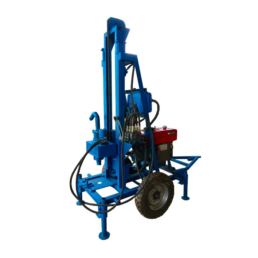 

100m 200m Small Hydraulic Water Well Drilling Rig Manufacture Borehole Drilling Machine for Irrigation and Construction Sites