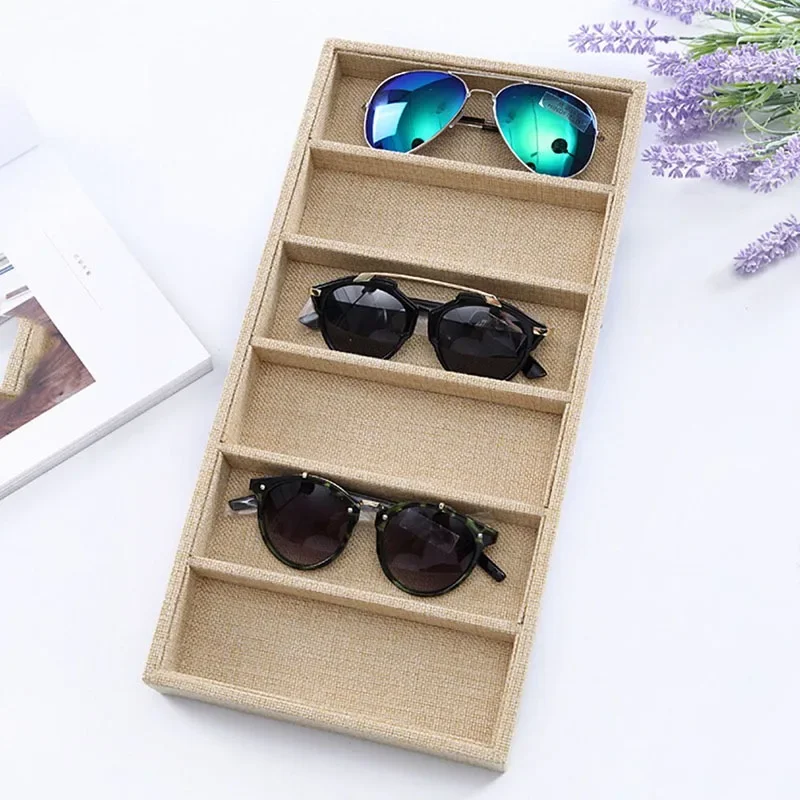 6 Grid Sunglasses Storage Box Organizer Glasses Display Case Stand Holder Eyewear Eyeglasses Box Sunglasses Case