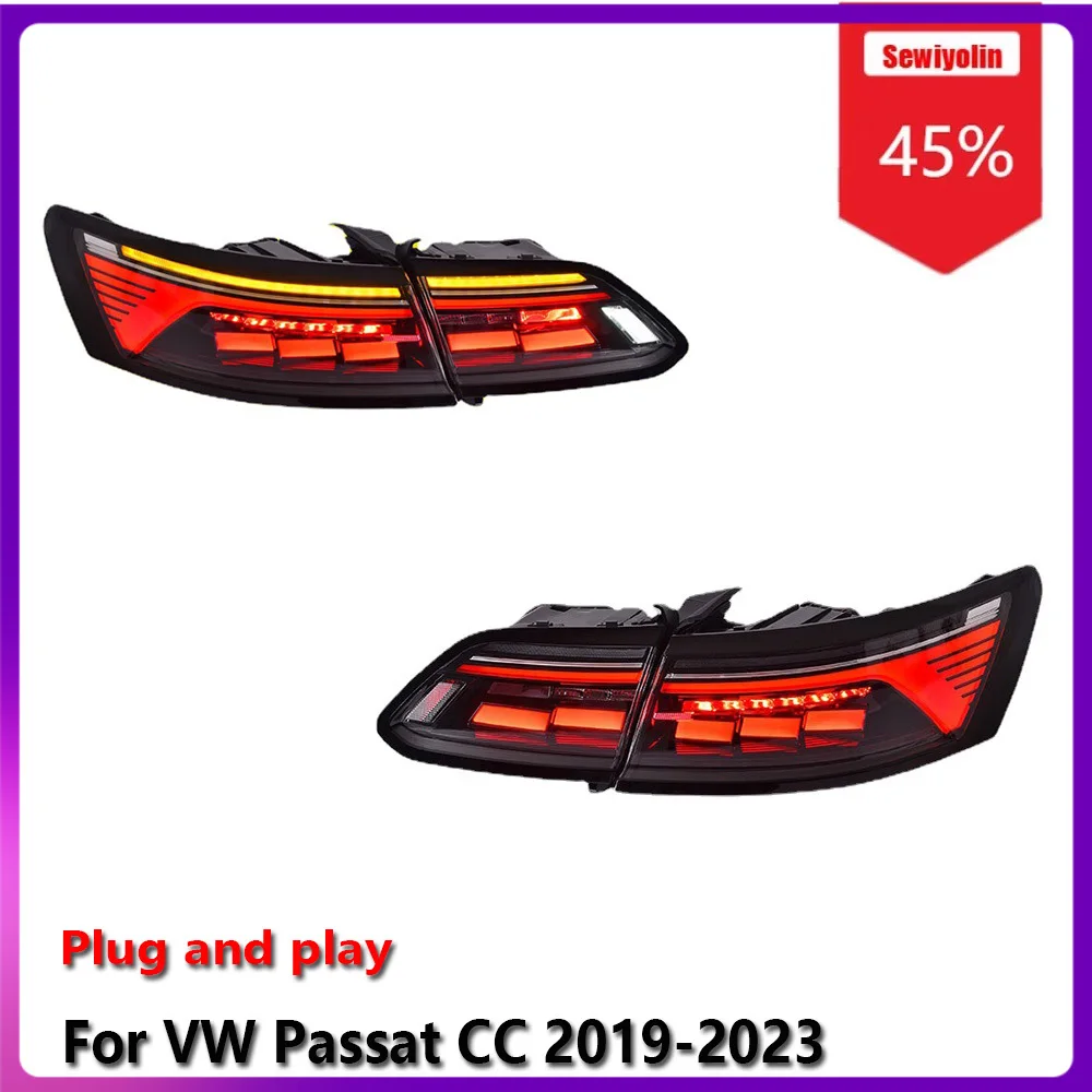 

Car LED Tail Light Accessories For VW Passat CC 2019-2023 Auto Fog DRL Brake Turn Signal Lamp Plug And Play