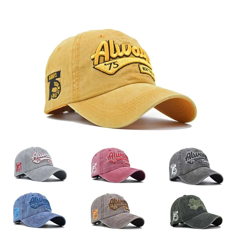 Fashion Outdoor Sports Cotton Baseball Caps For Women Men Retro Letter Embroidered Snapback Hat Spring Summer Casual Rebound Cap